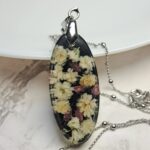 Naszyjnik - Gipsówka i wrzosiec