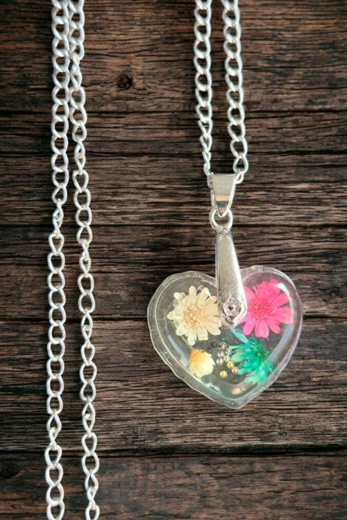 Naszyjnik z małą gwiazdą - Serce