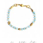 Bransoletka z kamieni chalcedonu. 18 cm.