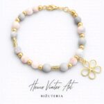 Bransoletka z kamieni jaspisu. 18,5 cm