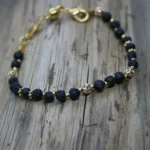 Bransoletka z kamieni naturalnych lawy wulkanicznej