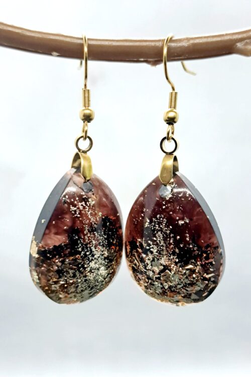 Kolczyki ze złotkiem