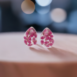 Kolczyki sztyfty z wrzosami