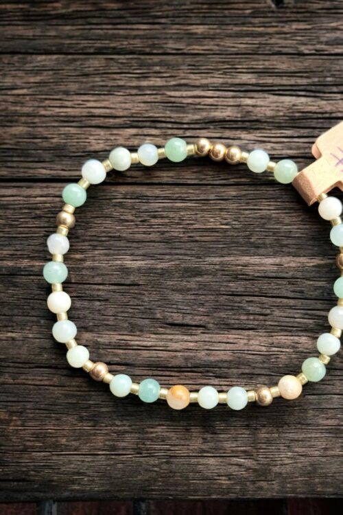 Bransoletka z amazonitu. 18 cm.