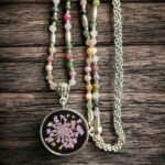 Naszyjnik z turmalinem i dziką marchwią