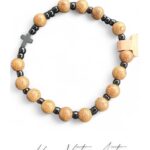 Różaniec męski drewniany