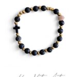 Różaniec na rękę z lawy wulkanicznej #1 - 18 cm