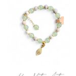 Bransoletka zielona z jaspisem. 18 cm.