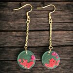 Długie kolczyki z dziką marchwią