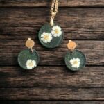 Komplet z suszonymi kwiatami