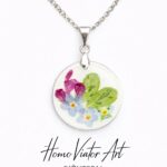 Naszyjnik z kwiatami polnymi