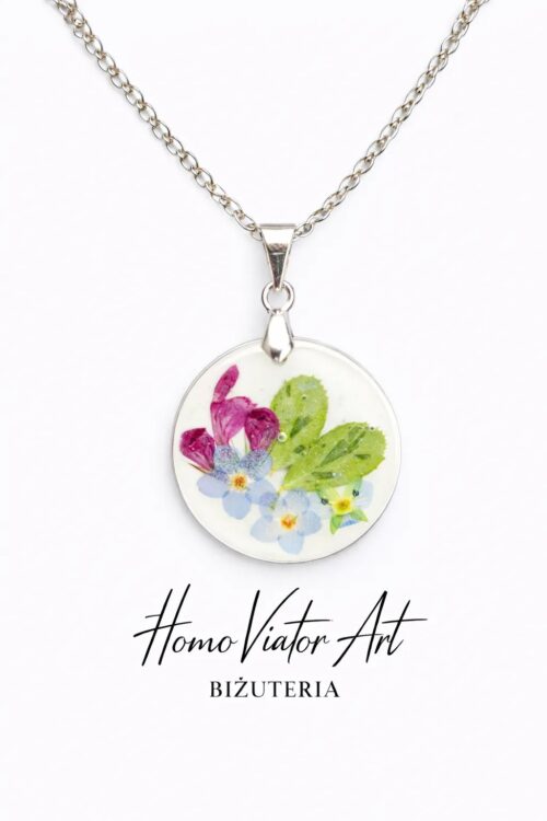 Naszyjnik z kwiatami polnymi