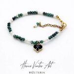 Bransoletka z rondelli oraz pereł.  18 cm + przedłużka