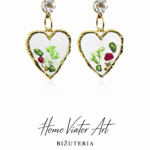 Kolczyki serca z dziką marchwią