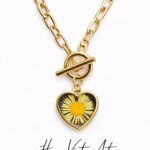 Naszyjnik ze stokrotką