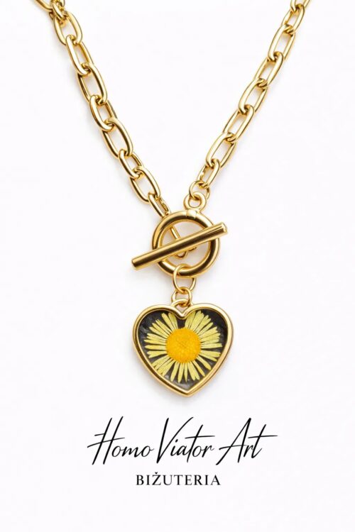 Naszyjnik ze stokrotką