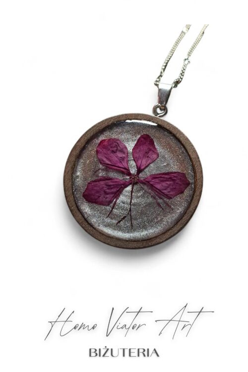 Naszyjnik z gaurą różową