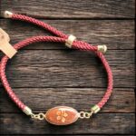 Bransoletka z Red Golden Sand i mini gaurą