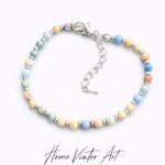 Bransoletka z jaspisu. 17 cm + przedłużka