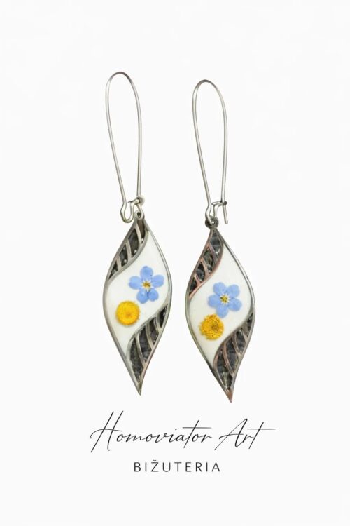 Kolczyki z niezapominajkami