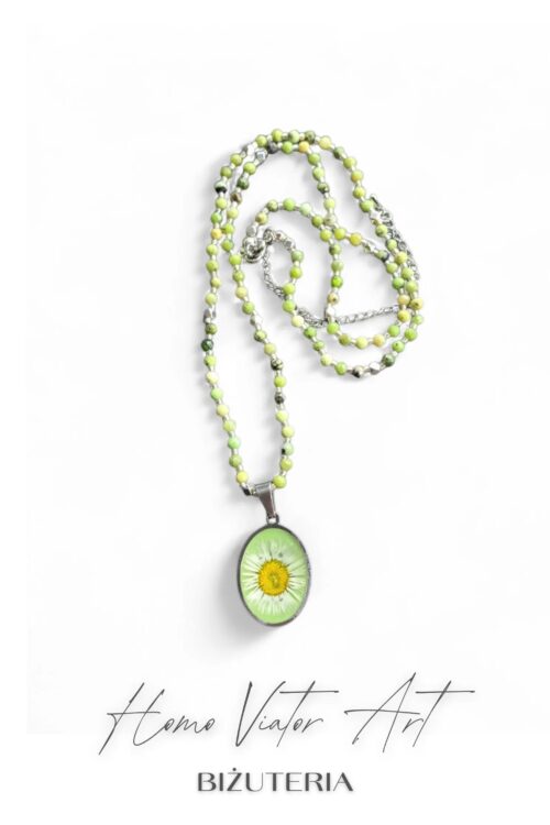 Naszyjnik ze stokrotką