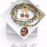 Komplet "Lake Blue Cloisonné" | 75 cm