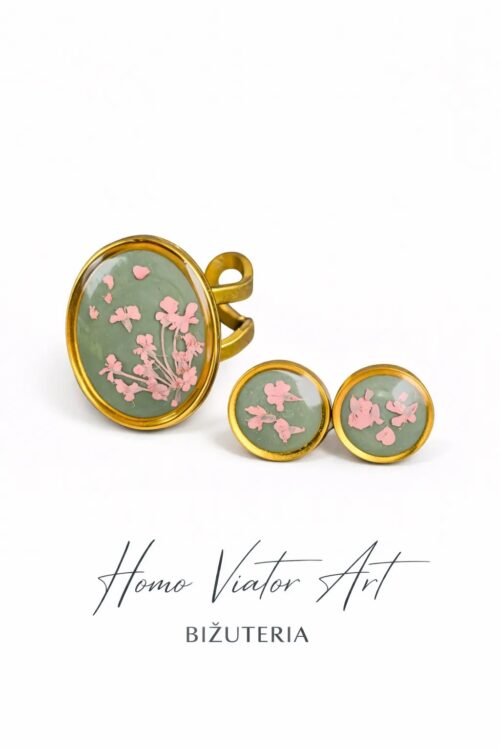 Komplet biżuterii z dziką marchwią