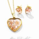 Komplet biżuterii z mini gaurą – serca