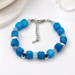 Bransoletka z amazonitu, sardonyksu i hematytu | 15 cm + przedłużka + gratis